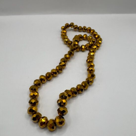 8MM Gold Rondelle Strand