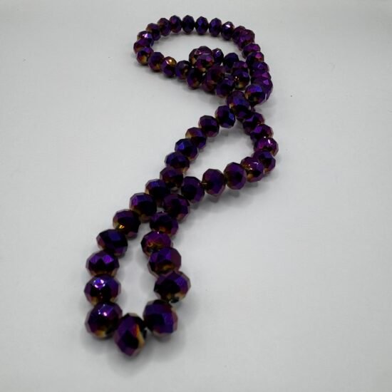 8MM Purple Rondelle Strand