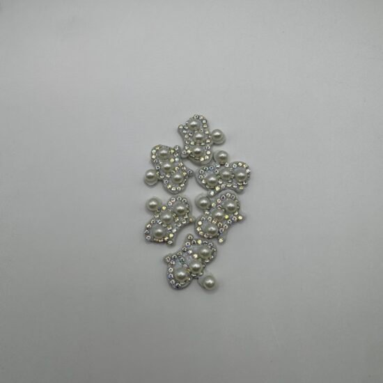 Crown Pearl Felt Center 6pcs