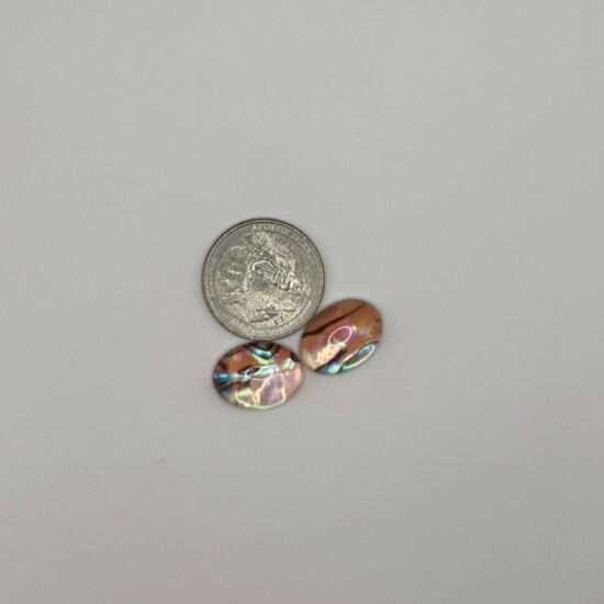 Oval Tigers Eye Resin Cab 2Pk