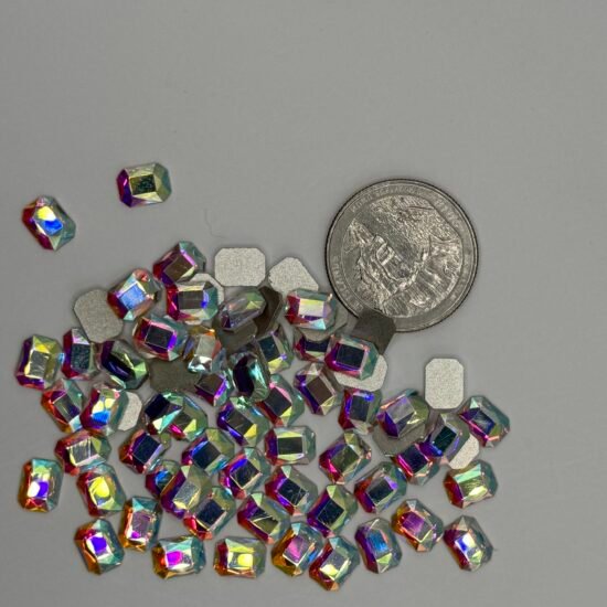 Silver AB Rhinestones 10G