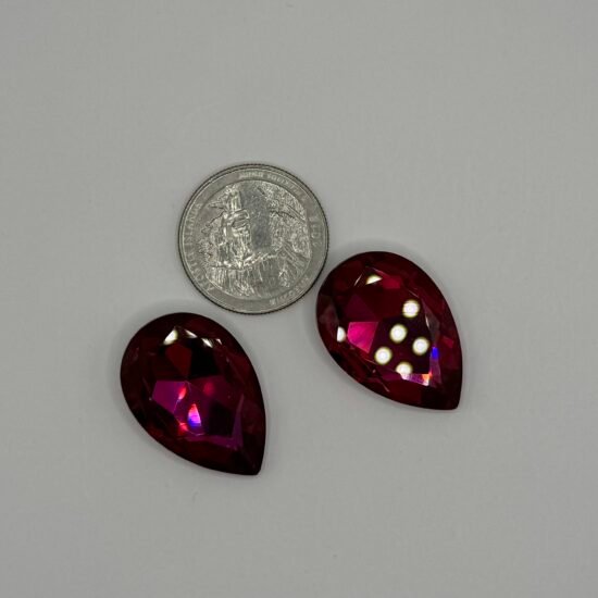 Dark Fuchsia AB Point Back K9 2PK