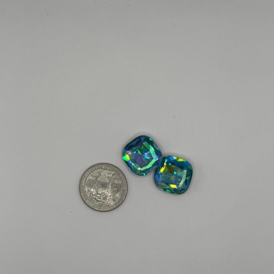 Aqua AB Square Point Back K9 2PK