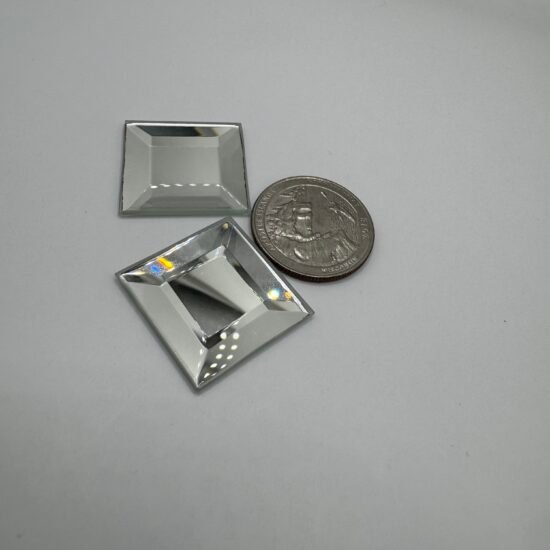 Square Beveled Mirror 2PCS