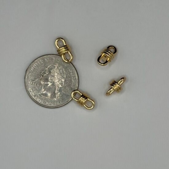 Gold Double Connector 4PC