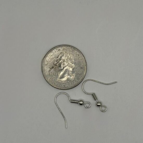 Silver Earring Hooks 5PRS