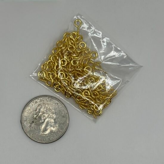 Gold Eye Screws 100PCs