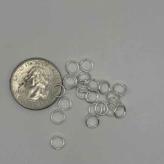 Silver Double Jump Ring 15G